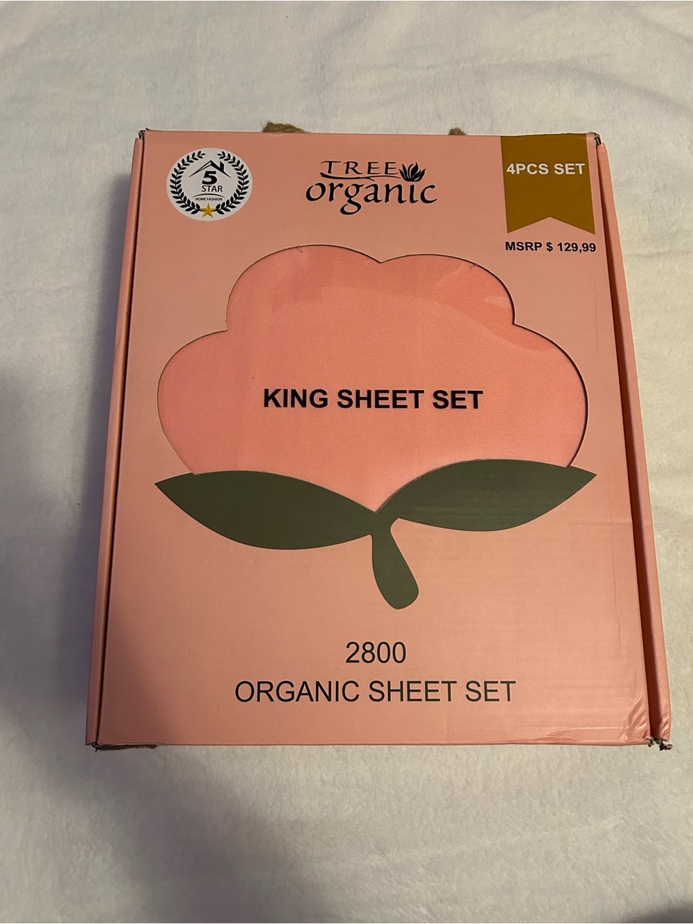 Tree Organic Rose Pink Sheets